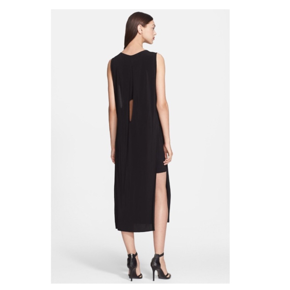 Helmet Lang Black ‘Faint’ Cutoutback Dress